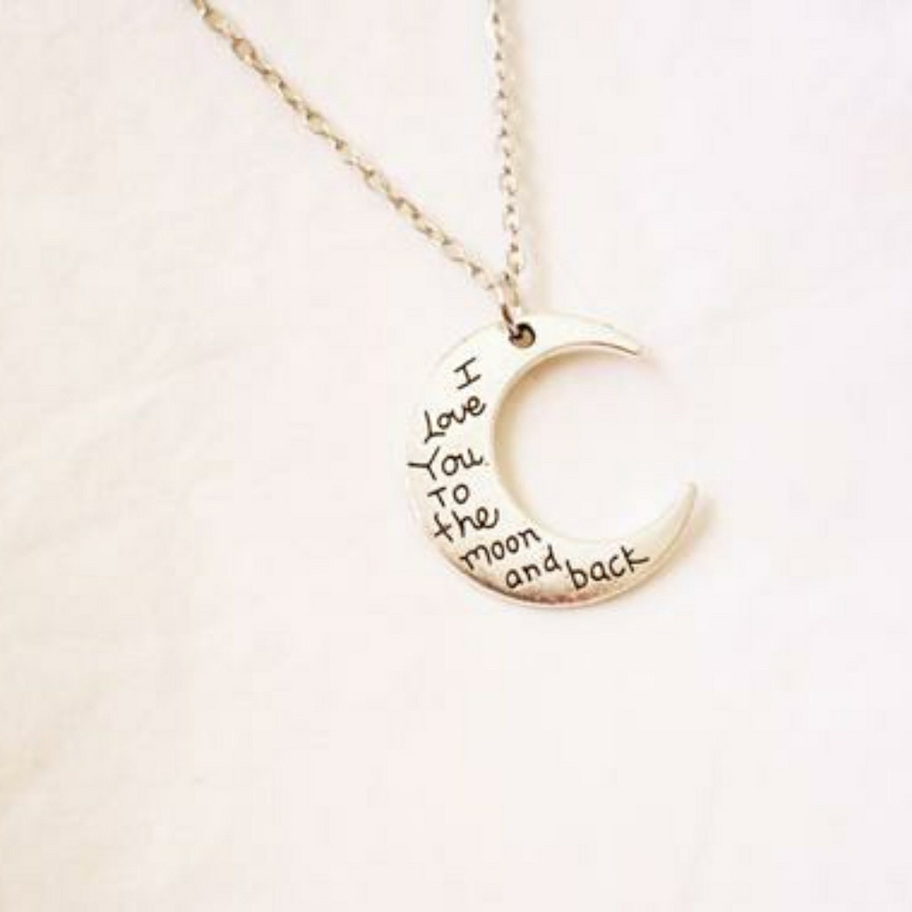 NewWomens necklace i love you to the moon and back